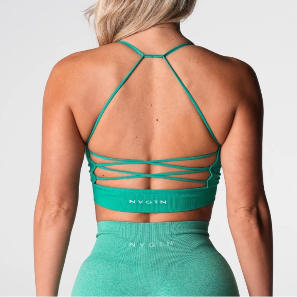 NVGTN Holly Green Cascade Seamless Bra